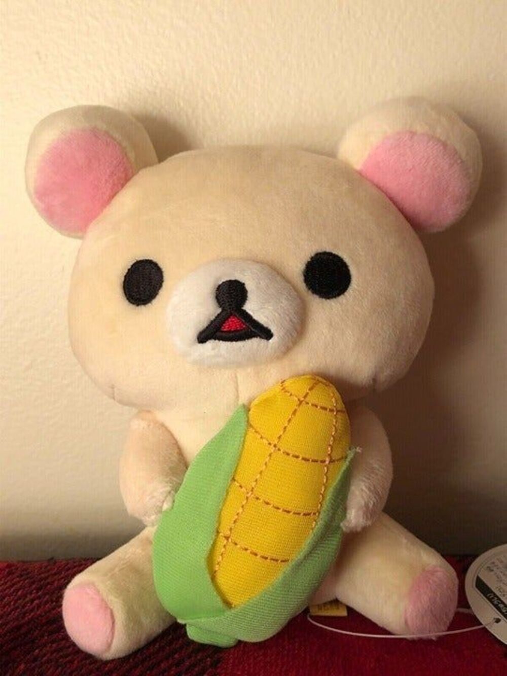 Korilakkuma San-x Sanrio Holding Corn Japan Import Plush 6" 2018 Cute Rilakkuma